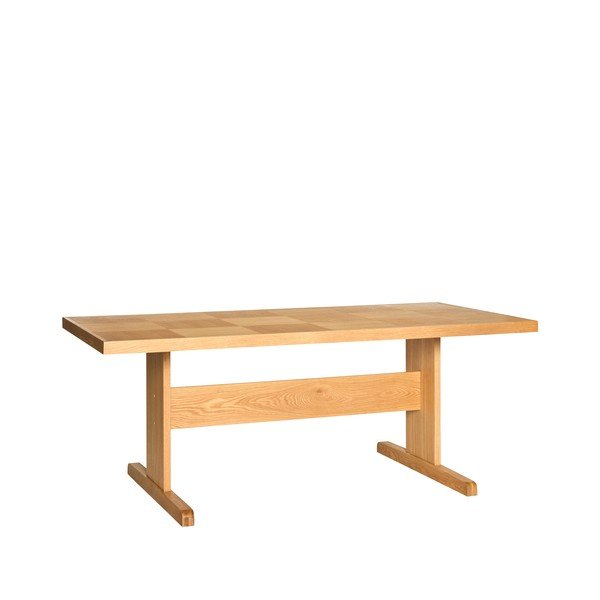 Söögilaud tammepuust dekooriga 95x195 cm Skak - Hübsch-image-3