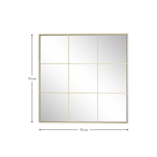 Kuldse metallraamiga seinapeegel , 70 x 70 cm Clarita - Westwing Collection-image-4