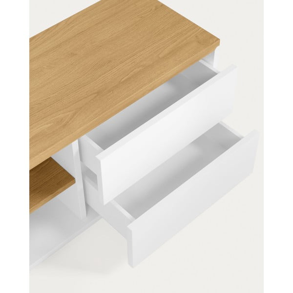 Valge telerilaud 200x44 cm Abilen - Kave Home-image-4