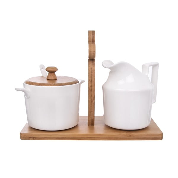 Portselanist suhkrukaussi ja piimakannu Whiteline - Orion-image-2