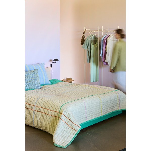 Helehall metallist seinale kinnitatav riidepuuraam 52x180x27 cm Nobly - Hübsch-image-4