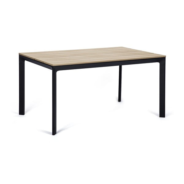 Komplekt 4 musta söögitooli Kai ja puidu värvi laud Thor - Bonami Essentials-image-2