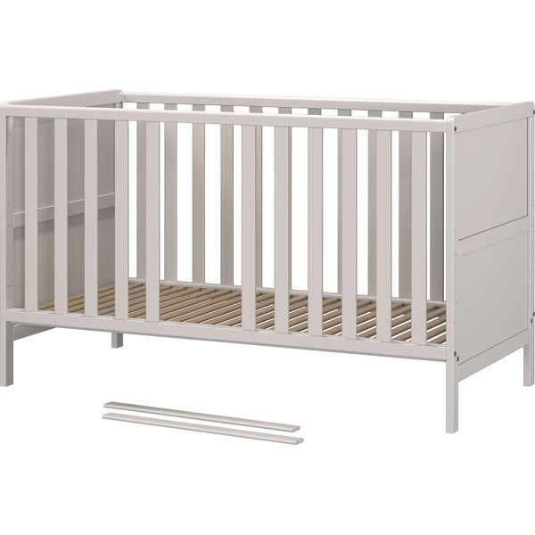 Kreem täispuidust võrevoodi 70x140 cm Alkmaar - Germania-image-4