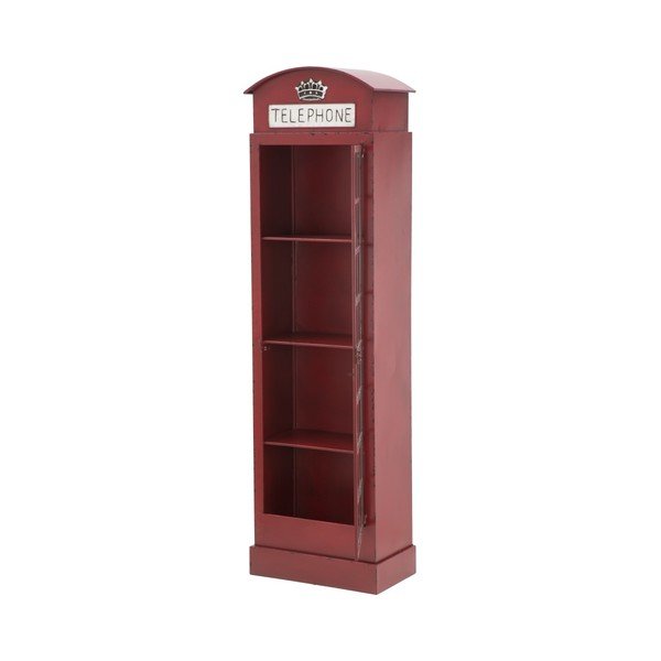 Punane raudne vitriin Londoni telefonikabiin, kõrgus 180 cm - Mauro Ferretti-image-2