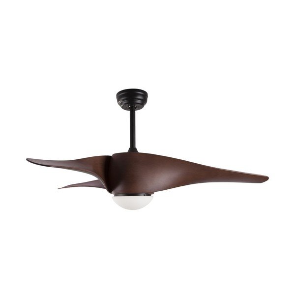 Matt must/tume naturaalne metall LED-laevalgusti klaasist varjuga Breeze - Nova Luce