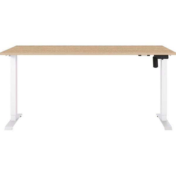 Reguleeritav töölaud elektriliselt reguleeritava kõrguse ja tammepuust pealispinnaga 80x160 cm Boras - Germania-image-1