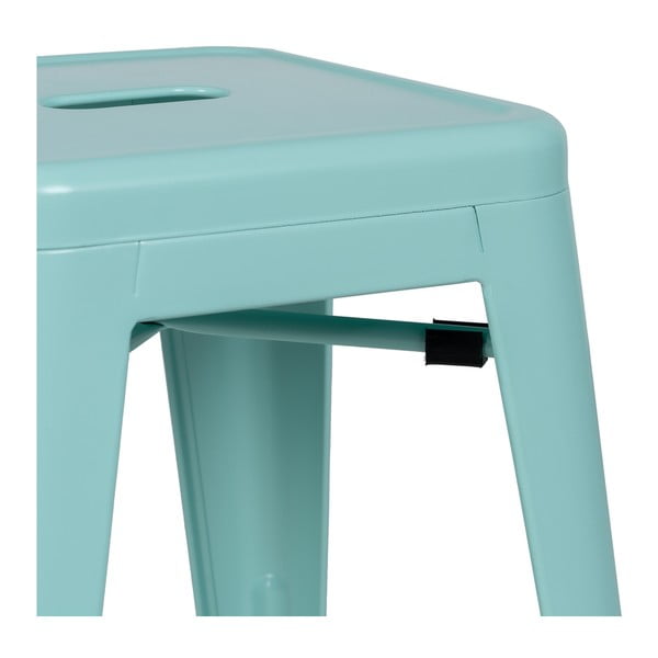 Türkiissinised metallist baaritoolid 2 tk komplektis (istme kõrgus 76,5 cm) - Ixia-image-4