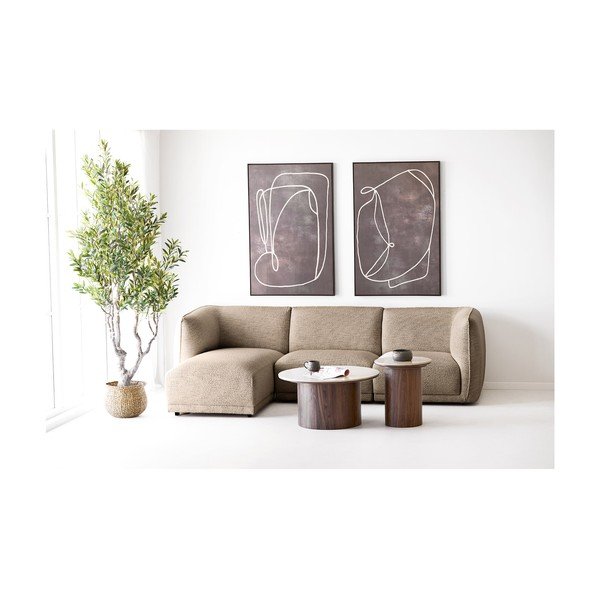 Ümmargune abilaud keraamilise pealispinnaga ø 45 cm Delphi - House Nordic-image-3