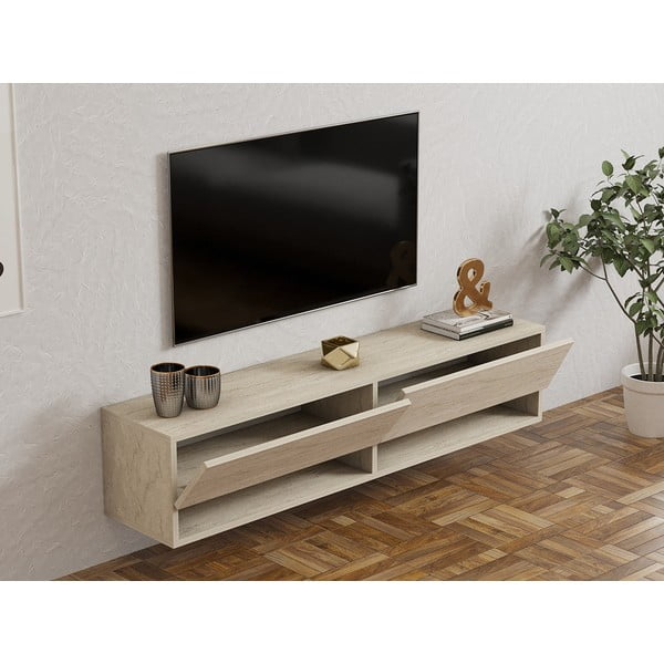 Beež TV-alus 141x31x30 cm Arges - Kalune Design-image-4