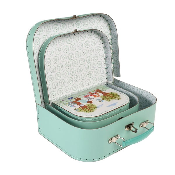 Laste mänguasjade korraldajad, komplektis 3 tk 21x28x8 cm Woodland Friends - Rex London-image-4