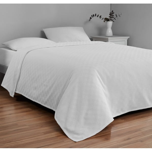 Valge puuvillane voodipesu kaheinimesevoodile 200x230 cm Plain - Mijolnir-image-1