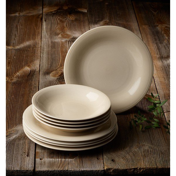8-osaline komplekt beežist portselanist taldrikutest Villeroy & Boch Like Color Loop - like | Villeroy & Boch-image-1