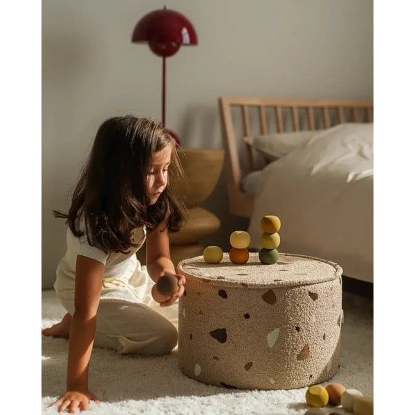 Helepruun buklee/šenillkangast laste tumba Terrazzo - Wigiwama-image-1