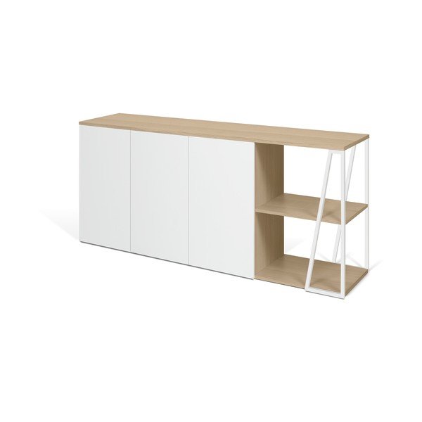 Valge madal kapp 190x81 cm Albi - TemaHome-image-3