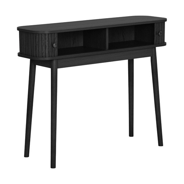 Must männipuidust konsoollaud 30x100 cm Nikoo - House Nordic-image-3