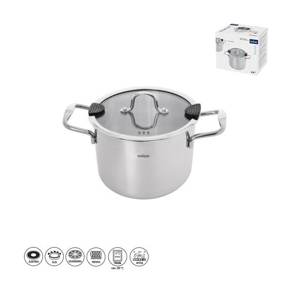 Roostevabast terasest pott koos kaanega 4,6 l Venice - Orion-image-4