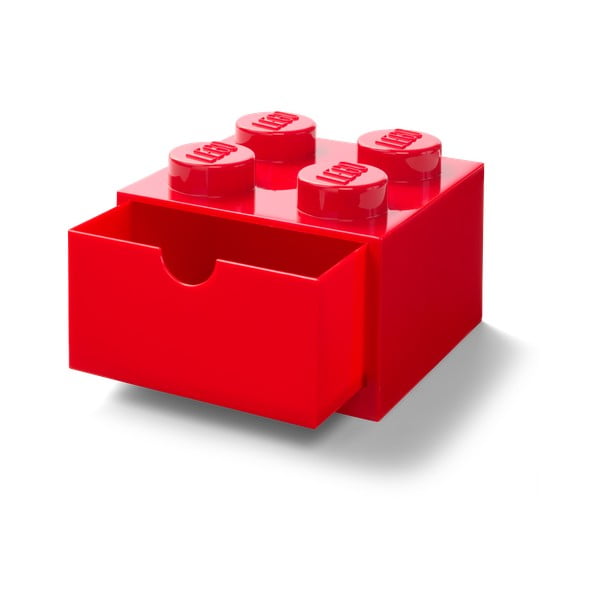 Punane lauanõude kast sahtliga , 15 x 16 cm - LEGO®