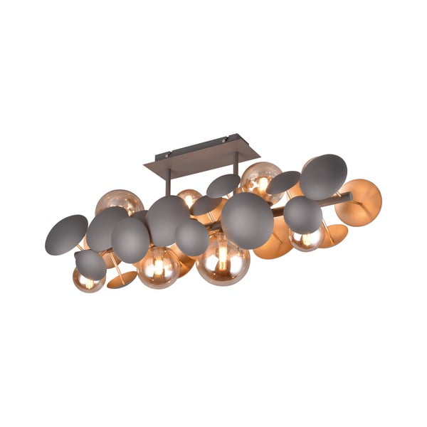 Hall-kuldne klaasist varjuga laevalgusti 76x22 cm Bubble - Trio Select-image-1