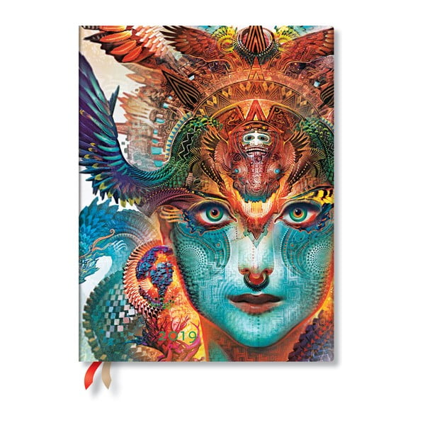 Diář na rok 2019 Paperblanks Dharma Dragon, 18 x 23 cm
