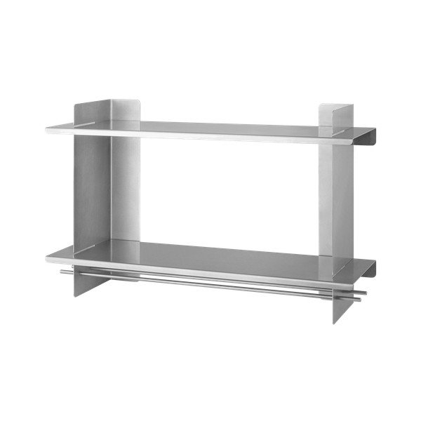 Mitmetasandiline hõbedane metallriiul 70 cm Tivo - noo.ma