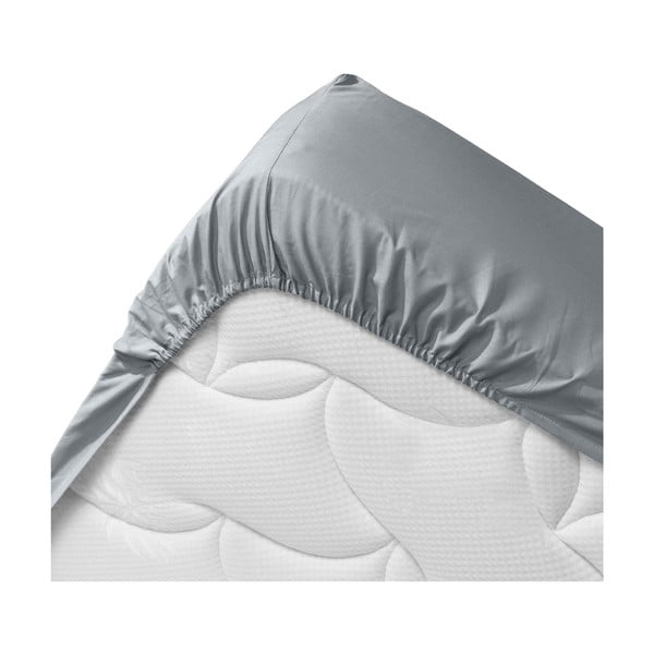 Hall orgaanilisest puuvillast kummiga lina 180x200 cm Biolina - douceur d'intérieur-image-3