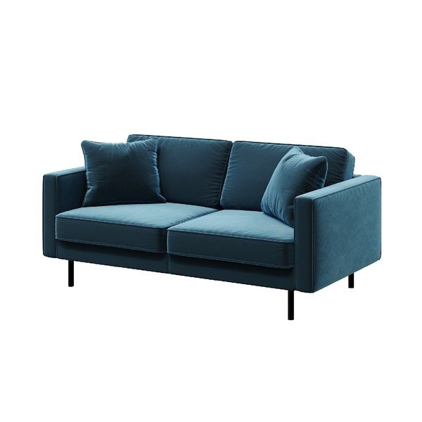 Sinine sametdiivan 167 cm Kobo - MESONICA-image-2