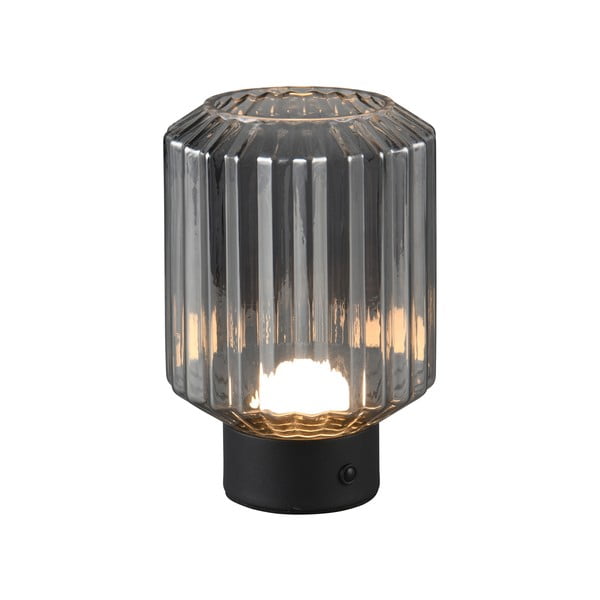 Must-hall dimmerdatav LED laualamp klaasist varjuga  (kõrgus 19,5 cm) Lord - Trio-image-1