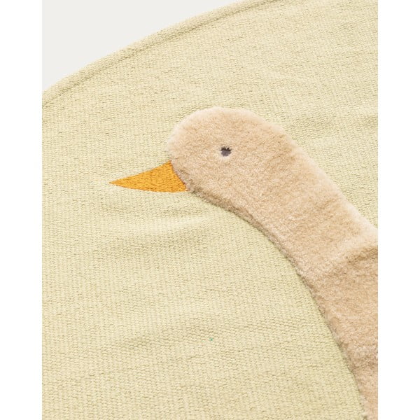 Helekollane puuvillane laste vaip ø100 cm Milu - Kave Home-image-4