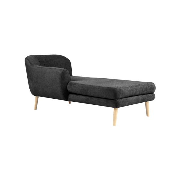 Tmavě šedá lenoška Mazzini Sofas Sardaigne-image-1