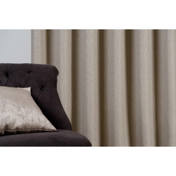 Beež kardin 140x260 cm Avalon - Mendola Fabrics-image-3