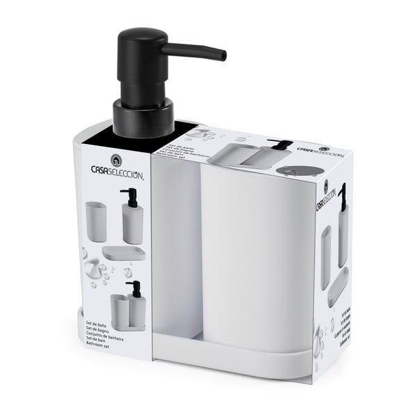 Valge komplekt vannitoatarvikuid - Casa Selección-image-4