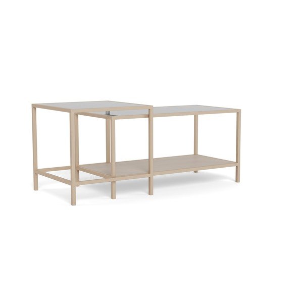 Hallid terasest diivanilauad 2tk komplektis 50x90 cm Seaford - Actona-image-3