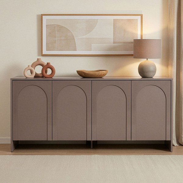 Taupe kummut 180x80x45 cm Arlen  - Kalune Design-image-1