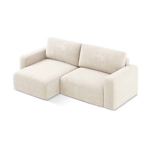 Kreemjas šenilldiivanvoodi/panipaigaga nurgadiivan (vasak nurk/diivanvoodiga) Kona - Makamii-image-3