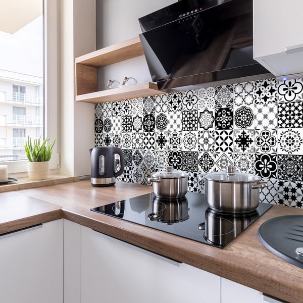 9 seinakleebise komplekt Tsementplaadid , 10 x 10 cm Alexia - Ambiance-image-1