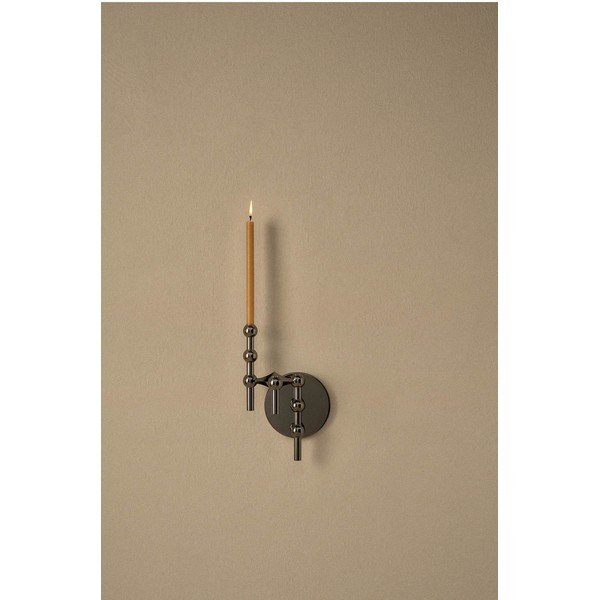 Läikiv must metallvaas (kõrgus 10 cm) Nagel - STOFF Nagel-image-3