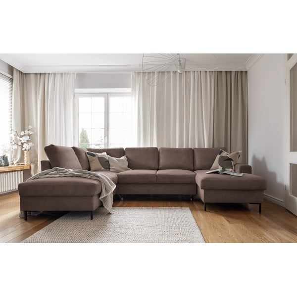 Pruun velvetist diivanvoodi (vasakus nurgas) Lofty Lilly - Miuform-image-4