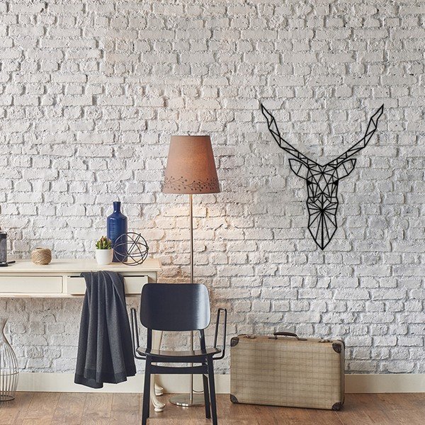 Metallist seinakaunistus Hirv, 60 x 50 cm Geyik - Wallity-image-1