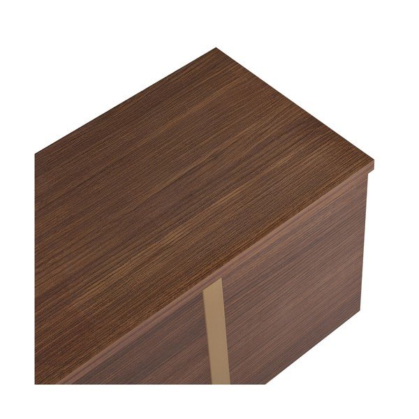 Tume naturaalses toonis pähklipuust televiisorilaud 180x50x30 cm Onera - Kalune Design-image-3