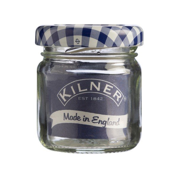 Zavařovací sklenice s modrým víčkem Kilner Round, 43 ml-image-1