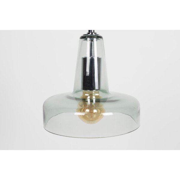 Roheline rippvalgusti klaasist lambivarjundiga ø 20 cm Anshin - White Label-image-2