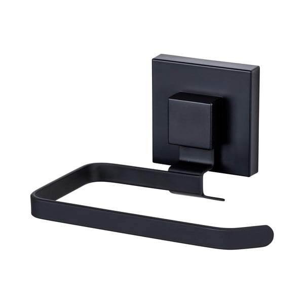 Must roostevabast terasest isekinnituv WC-paberi hoidja Quadro - Wenko-image-2