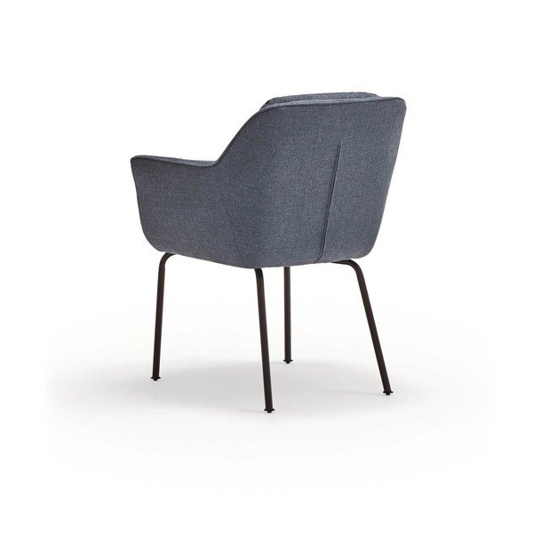 Sinine polsterdatud söögitool käetugedega Sadira - Teulat-image-4