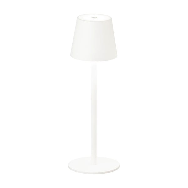 Valge LED timmitav laualamp liikumisanduriga ja metallist lambivarjundiga (kõrgus 38 cm) Tropea - Fischer & Honsel