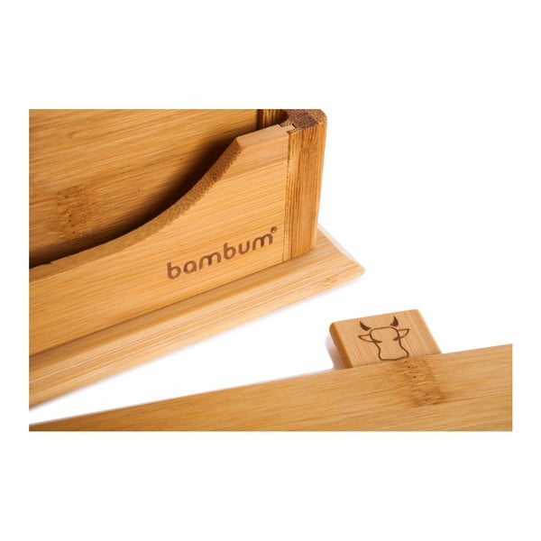 4 bambusest lõikelaudade komplekt koos statiiviga Tapenade Tapenade Mini - Bambum-image-3
