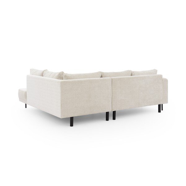 Beež šenillist nurgadiivan (parempoolne/L-kujuline) Mauris - Ropez-image-3