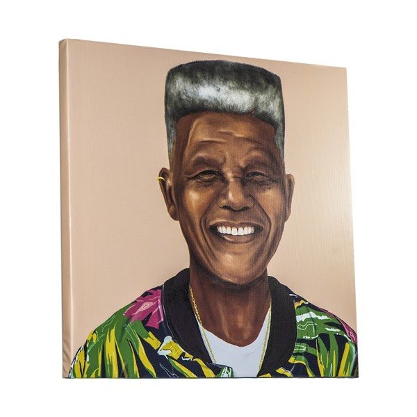 Obraz Nelson Mandela, 80x80 cm