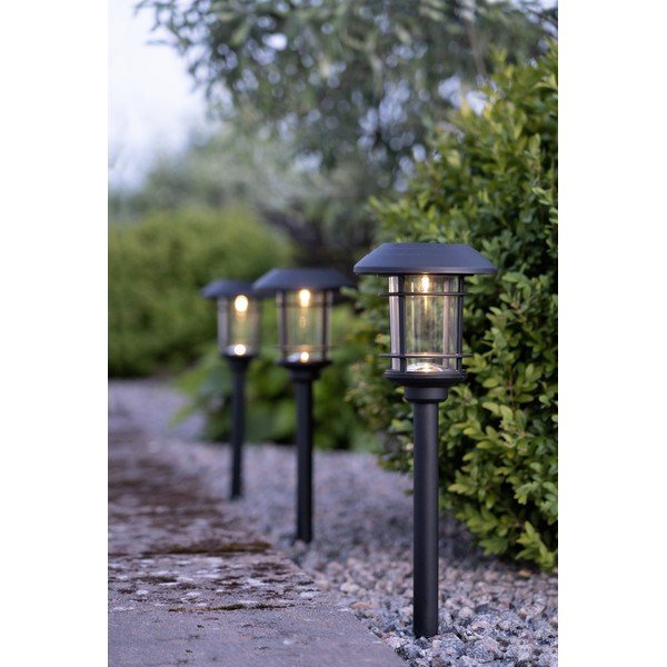 3 päikesepaneeli LED aiatulede komplekt, kõrgus 34 cm Fride - Star Trading-image-1