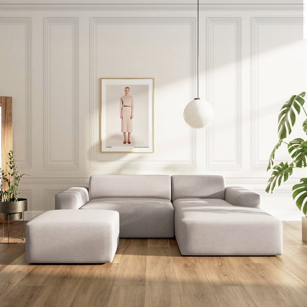 Hall sametist panipaigaga nurgadiivanvoodi (parem nurk) Villet - Rodier-image-1