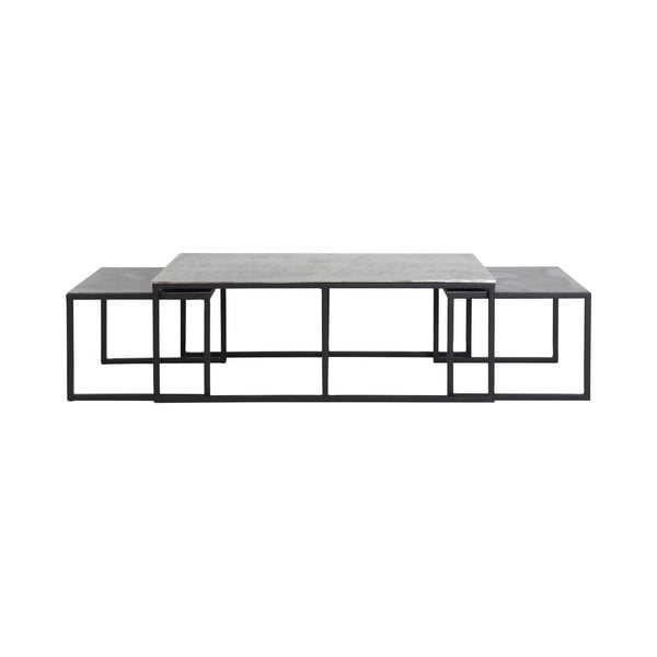 Metallist diivanilauad, 3 tk komplektis 50x120 cm Kumalu - Light & Living